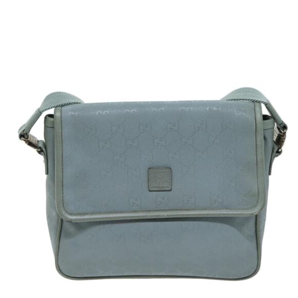 GUCCI GG Implementation Shoulder Bag Light Blue - Picture 2 of 12